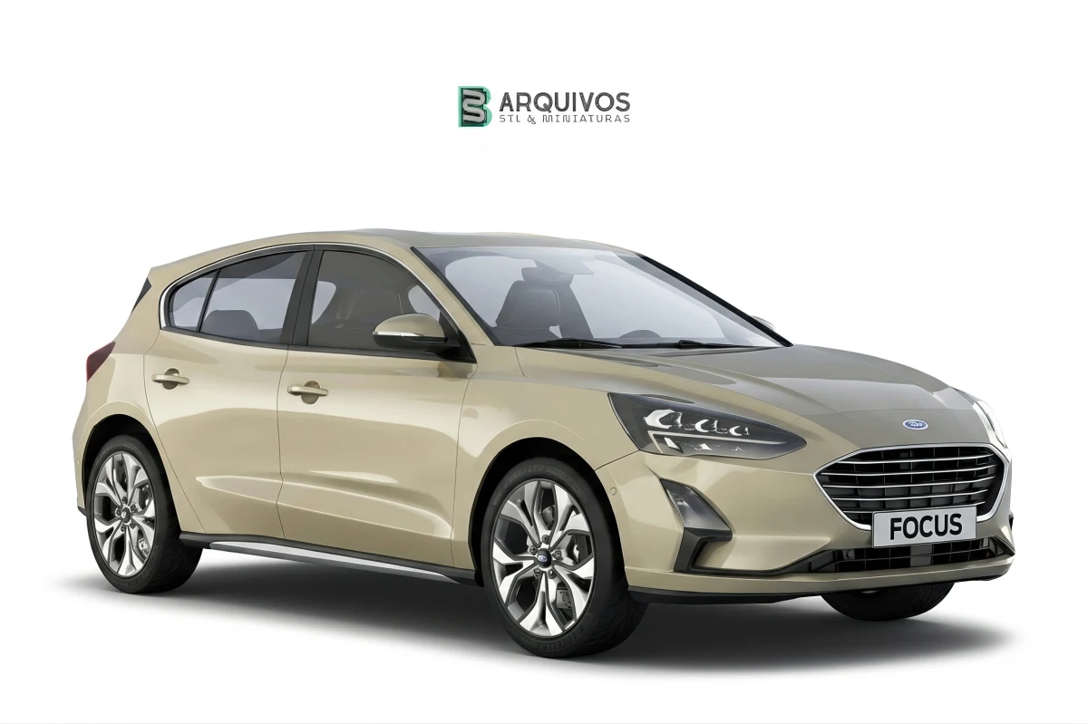 Modelo 3D STL - Ford Focus 1.0 Ecoboost 2018 — foto 7